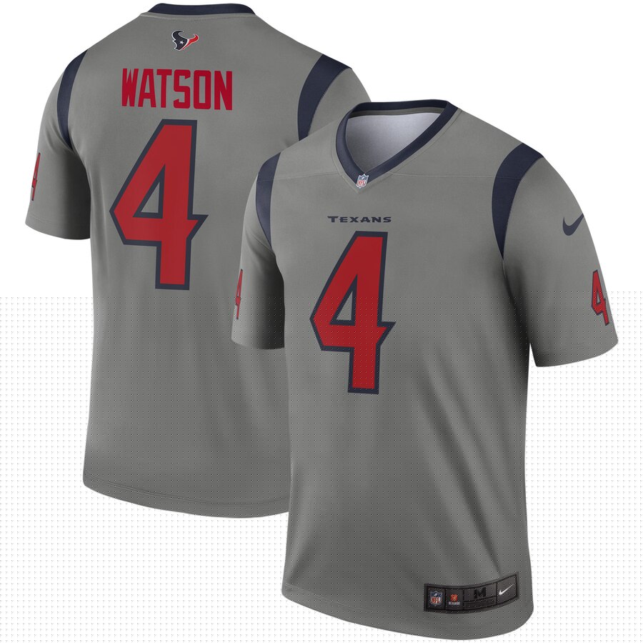 Men Houston Texans #4 Watson grey Nike Limited Player NFL Jerseys->new york jets->NFL Jersey